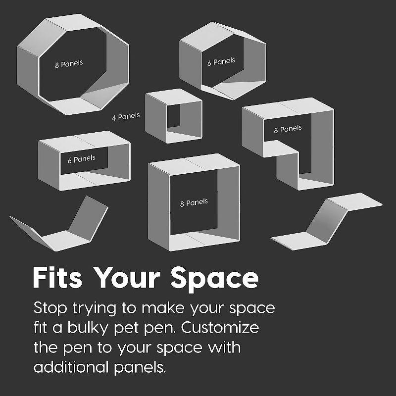 Zoey Tails 34.25'' H 8 Panel Exercise Pen With Door