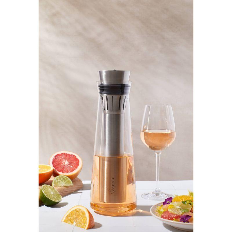 Rabbit Glass Wine Chilling Carafe Chills And Aerates Wine 750 Ml Capacity