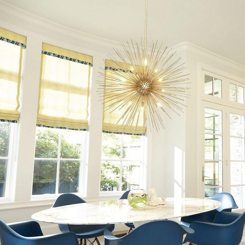 Quorum Lighting ELECTRA 10-Light Pendant, Gold Leaf, 35 Width, 35 Height