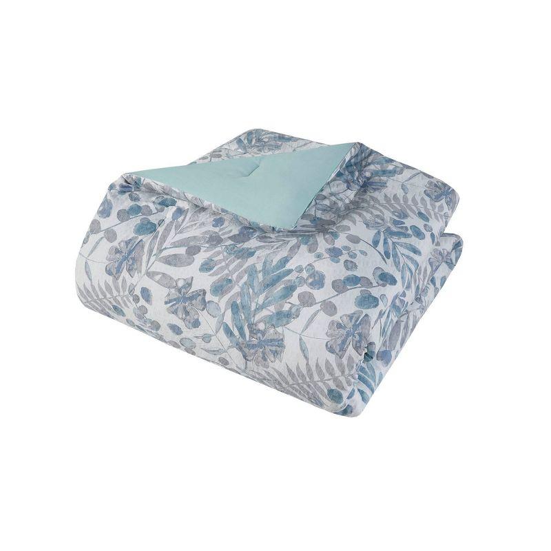 Madison Park Bonnie 5 Piece Seersucker Comforter Set with Throw Pillows