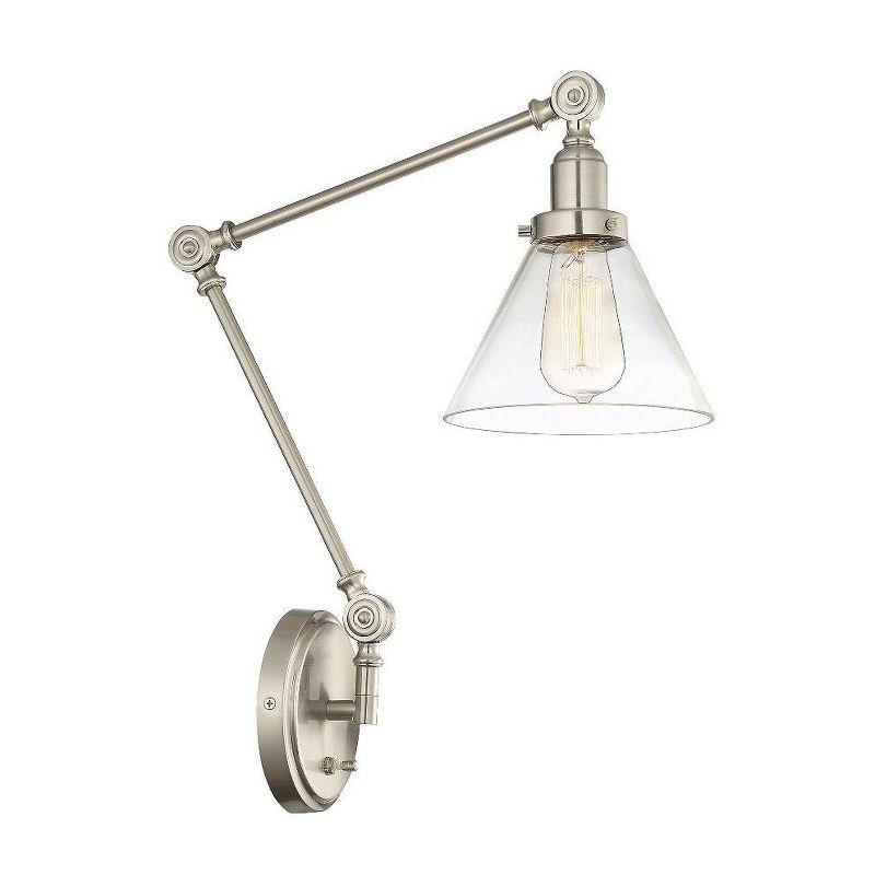 Savoy House Drake 1 - Light Swing Arm Lamp in  Polished Nickel