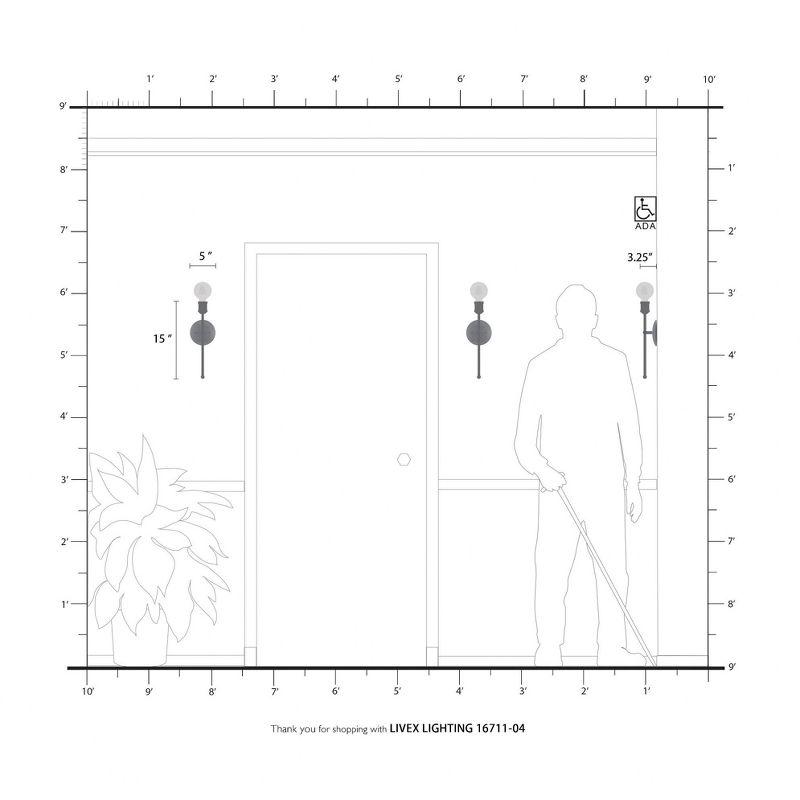 Livex Lighting Lansdale 1 - Light Sconce in  Black