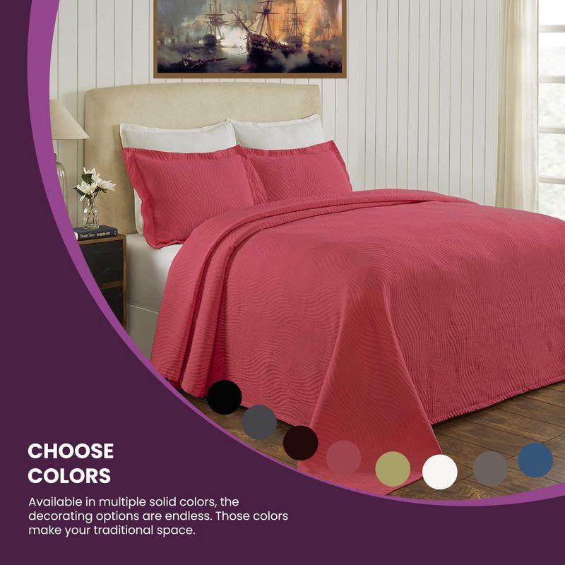 Blue Nile Mills Sateen Coverlet Set