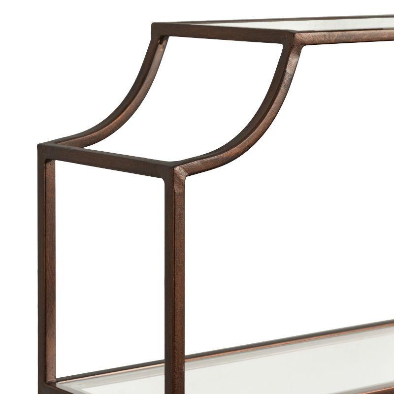 Kate & Laurel All Things Decor 21"x30" 3-Tier Ciel Wall Decorative Floating Shelves Bronze