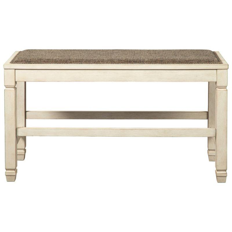Bolanburg Counter Height Dining Room Bench Antique White - Signature Design by Ashley