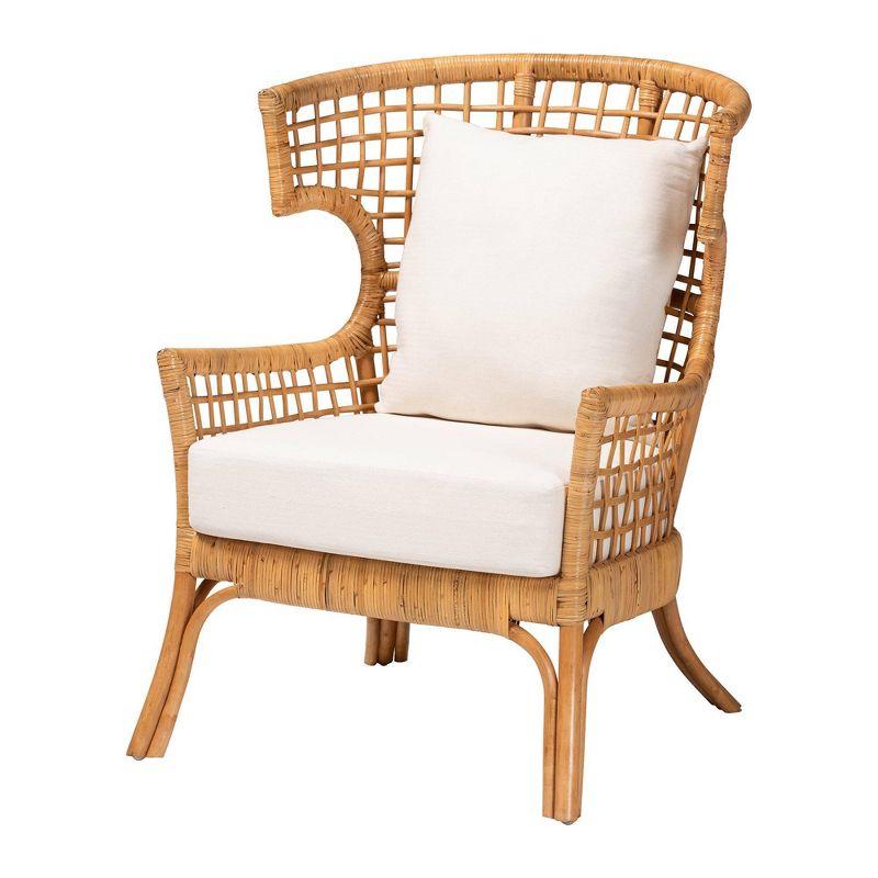 bali & pari Regina Rattan Arm Chair Light Honey