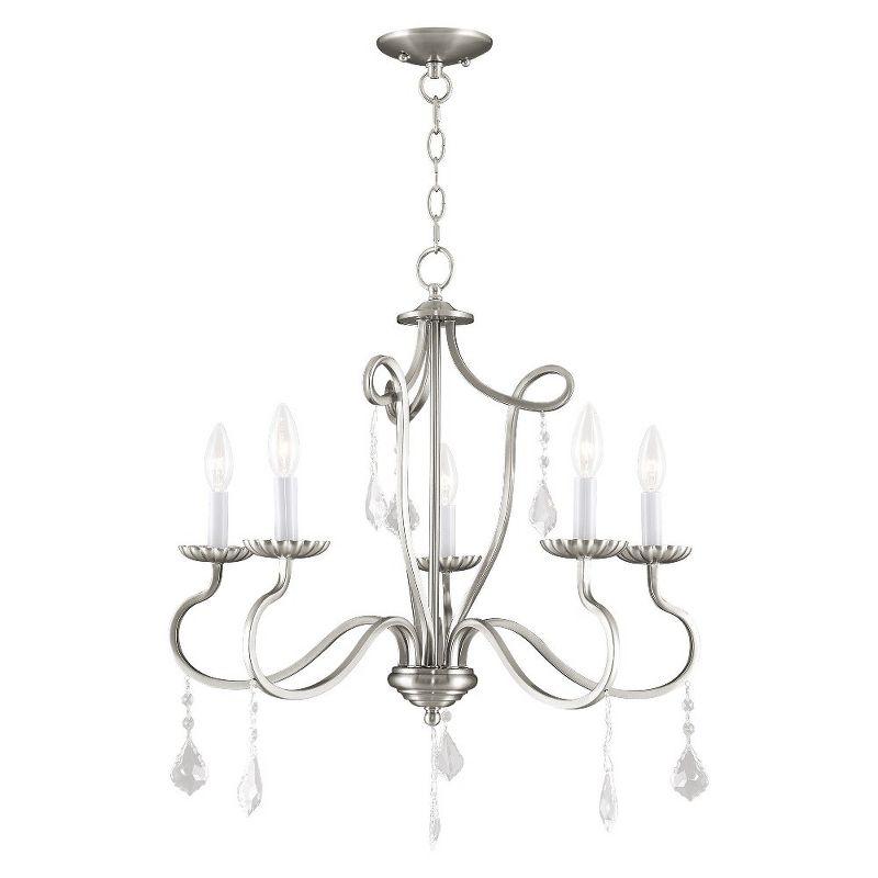 Livex Lighting Callisto 5 - Light Chandelier in  Brushed Nickel