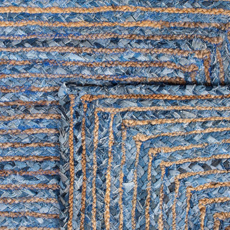 Cape Cod CAP202 Woven Indoor Area Rug - Blue/Natural - 5'x8' - Safavieh