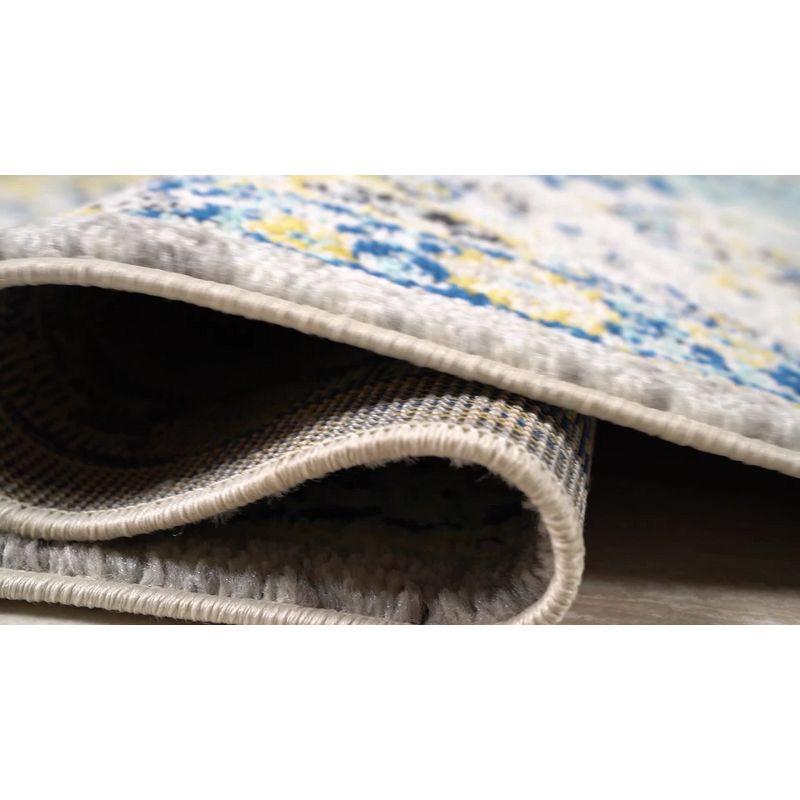 2' x 8' Modern Persian Boho Vintage Trellis Runner Rug, Black/Ivory - JONATHAN Y