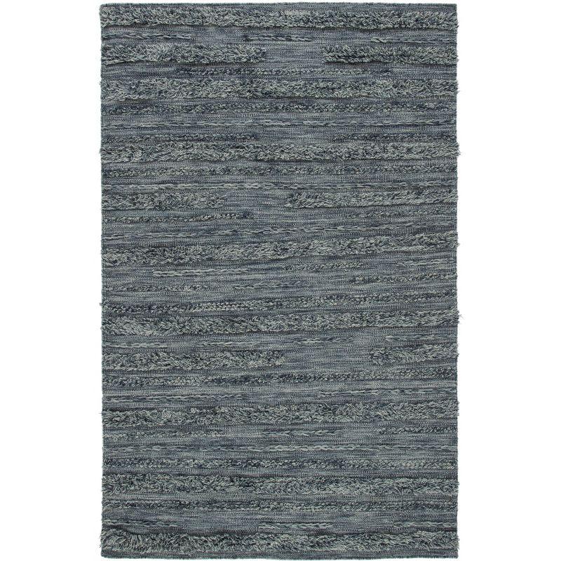 Laurel Foundry Modern Farmhouse® Hartzler Handmade Flatweave Charcoal/Ivory Area Rug