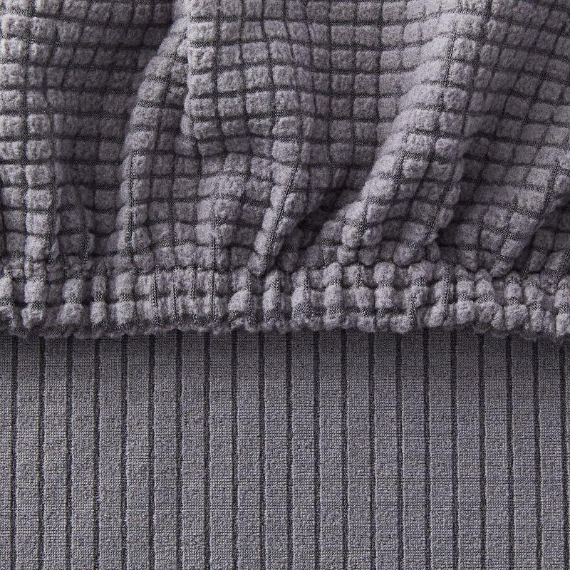 Juvale 2 Pack Stretch Outdoor Cushion Covers for Patio Furniture and Sofas, Reversible (Medium, Grey)