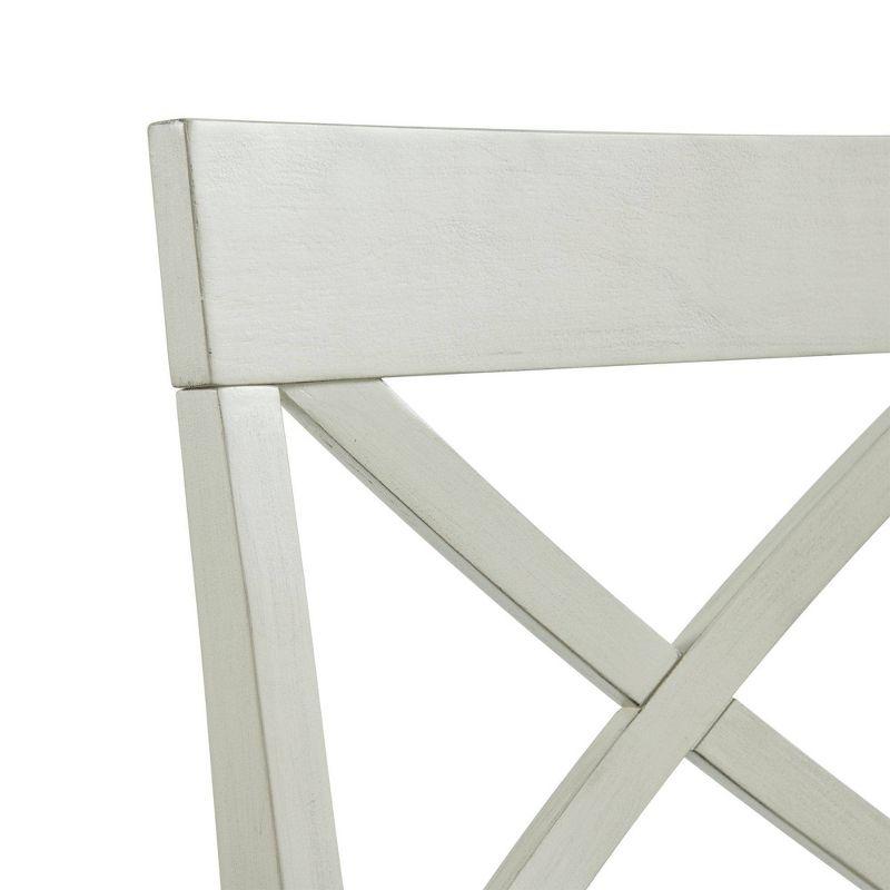 Bedford Standard Height Side Chair Set Natural/Cream - Picket House Furnishings: Cross-Back, Polyester Upholstery, MDF Frame