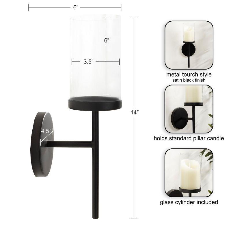 Kate and Laurel Blaise 14.0'' H Metal Wall Wall Sconce