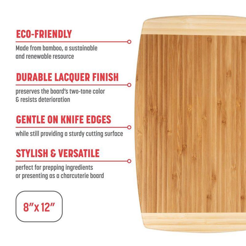 JOYCE CHEN Joyce Chen Large Burnished Bamboo Cutting Board, 10X15-Inch