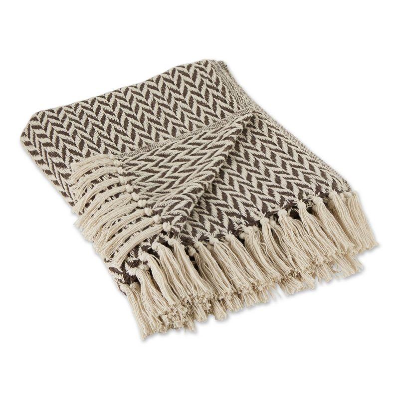 Design Imports Hand Woven Throw Blanket