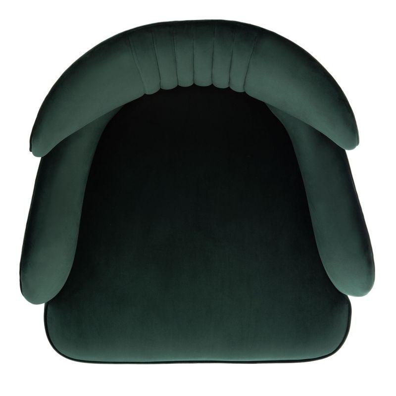Blair Wingback Accent Chair - ACH4504 - Forest Green/Gold - Safavieh