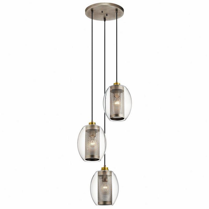 Kichler Lighting Asher 3 - Light Pendant in  Antique Pewter