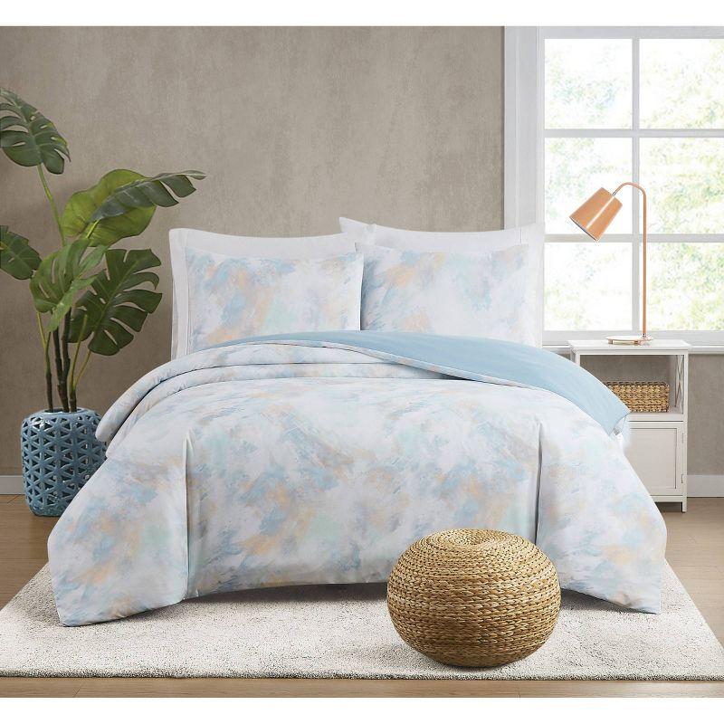 Hannah Watercolor Polyester Standard Abstract Comforter Set