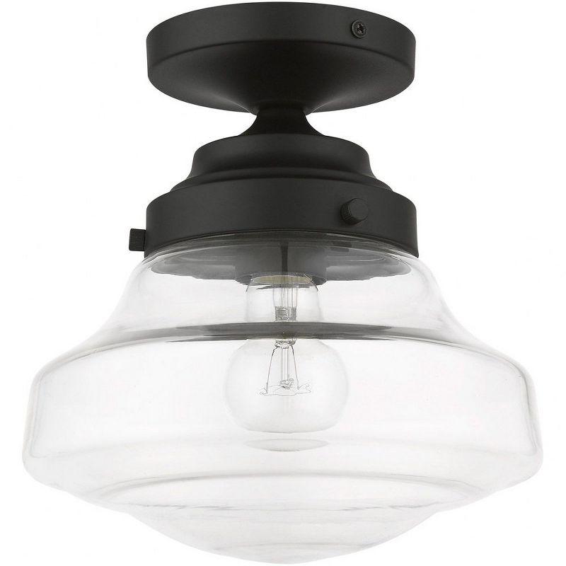 Livex Lighting Avondale 1 - Light Semi-Flush Mount in  Black