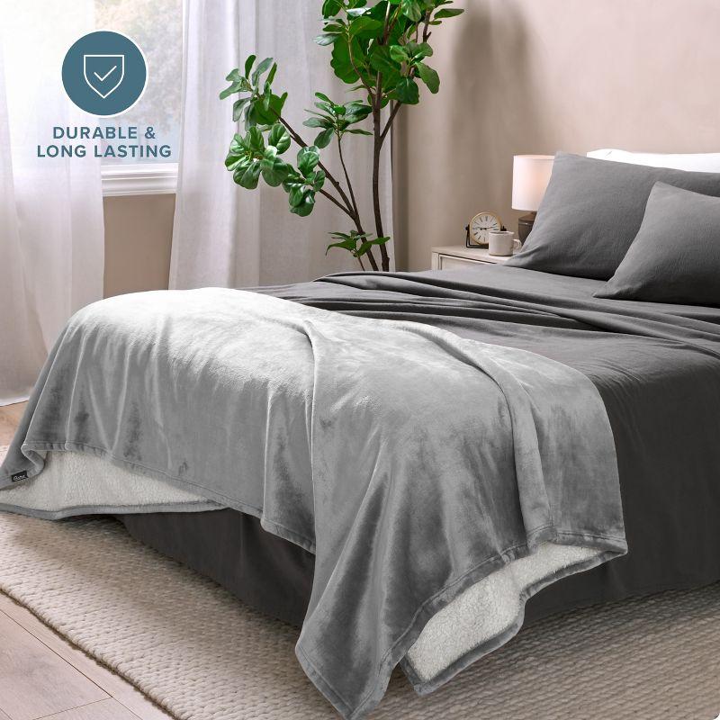 Bare Home Sherpa Fleece Blanket