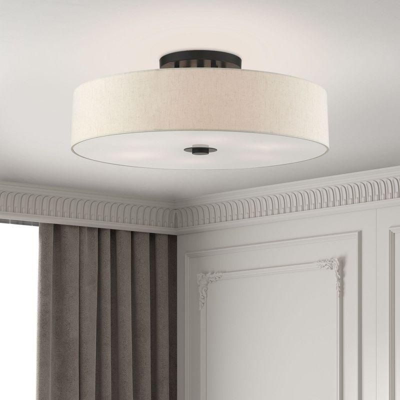 Livex Lighting Meridian 6 - Light Semi-Flush Mount in  English Bronze