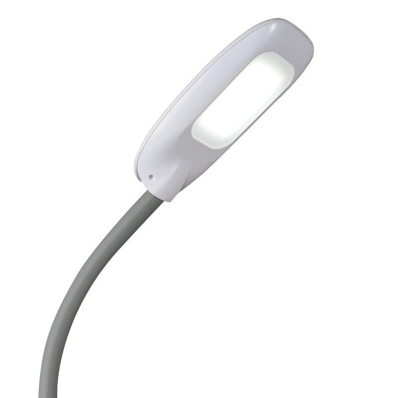 LED Floor Lamp with Magnifier - OttLite: ClearSun LED, Adjustable Height 47.5-64", Rimless Lens