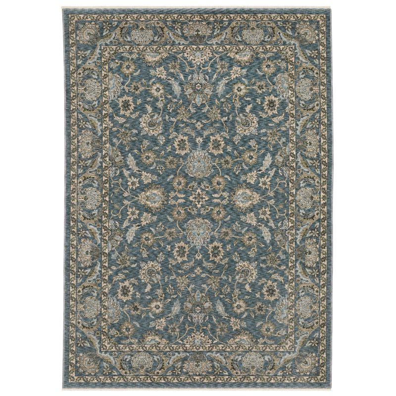 Oriental Weavers Aberdeen 070H1 Blue/ Beige Indoor Area Rug - 5'3" x 7'6"