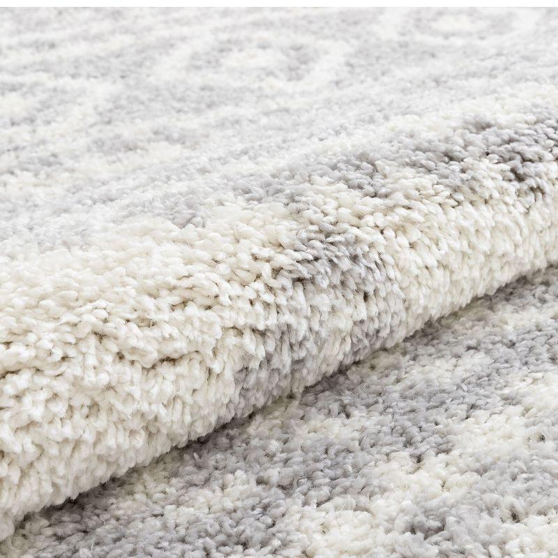 Marandia Geometric Gray Area Rug