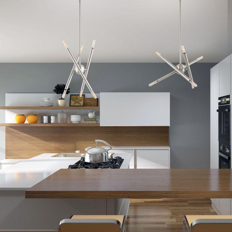 Livex Lighting Soho 6 - Light Chandelier in  Brushed Nickel