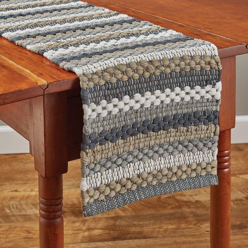 Park Designs Hartwick Chindi Table Runner - 54''L - Gray