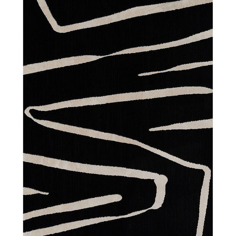 Momeni Noho Luna Machine Loomed Rug Black