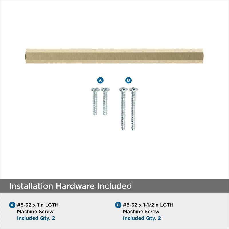 Amerock Caliber 3-3/4 inch (96mm) Center-to-Center Golden Champagne Cabinet Pull