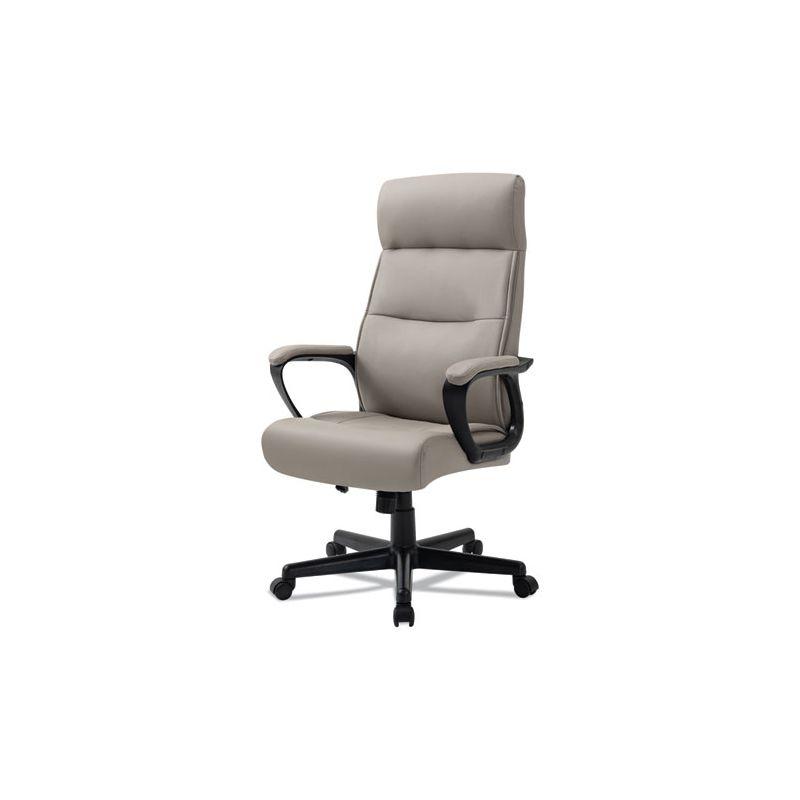 Alera Alera Oxnam Series High-Back Task Chair, Supports Up to 275 lbs, 17.56" to 21.38" Seat Height, Tan Seat/Back, Black Base