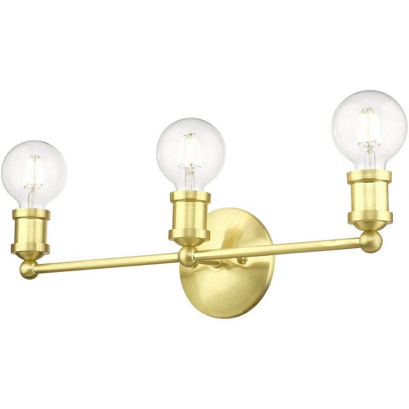 Livex Lighting Lansdale 3 - Light Vanity in  Satin Brass