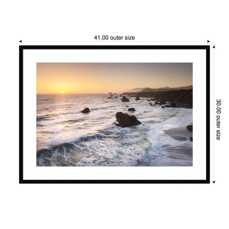 Amanti Art Sonoma Coast Sunset by Alan Majchrowicz Wood Framed Wall Art Print