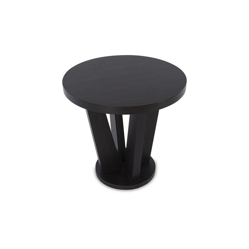 Signature Design by Ashley Contemporary Chasinfield End Table, Dark Brown