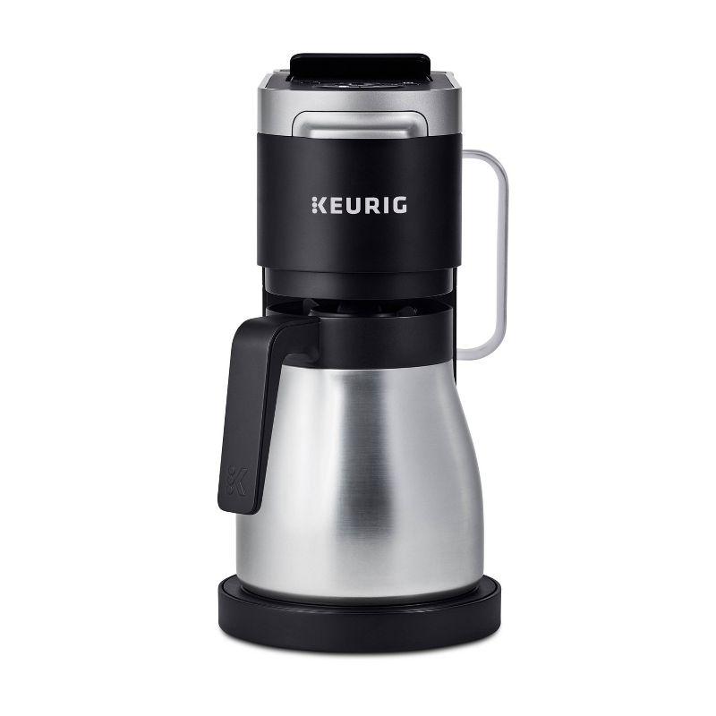 Keurig K-Duo Stainless Carafe: Silver Thermal Coffee Maker Accessory, Replacement Pot, Stainless Steel, 1-Year Warranty