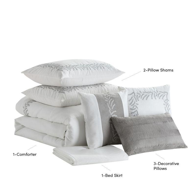 Sweet Home Collection Salerno 7 Piece Faux Suede Elegant Bedding Set By Sweet Home Collection