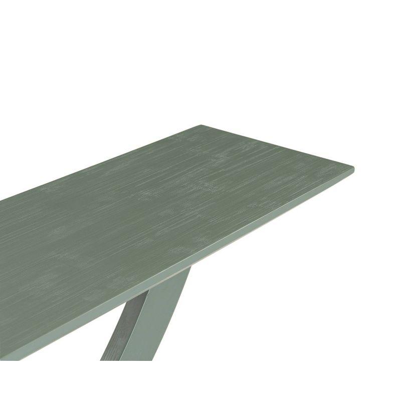 Boraam Rasmus Console Table Spanish Moss: Rubberwood Entryway Furniture, Transitional Style
