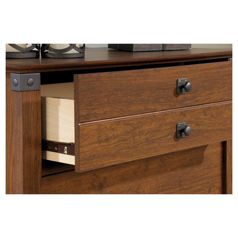 4 Drawer Carson Forge Chest Washington Cherry - Sauder: Space-Saving Vertical Storage, Metal Runners