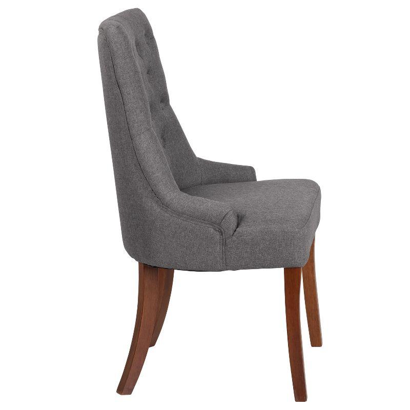 Flash Furniture HERCULES Paddington Series Gray Fabric Tufted Chair
