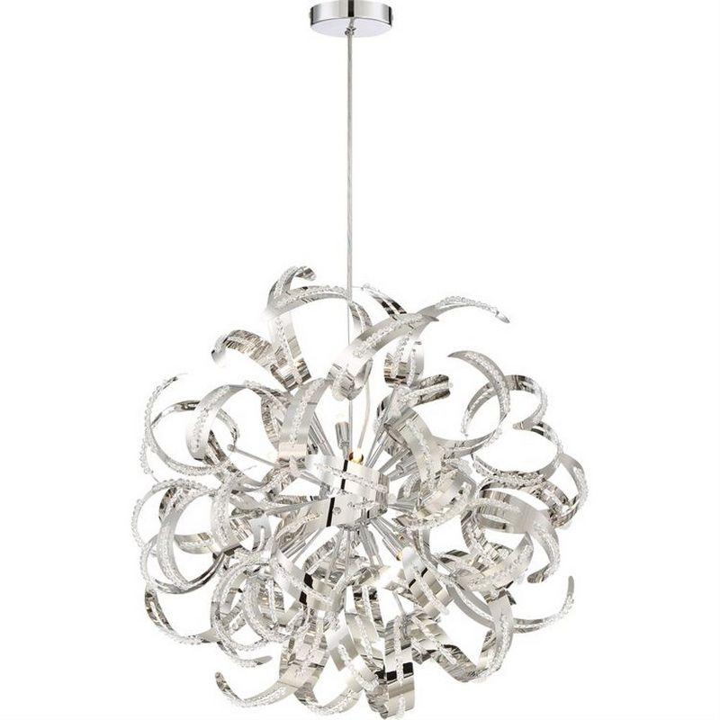 Quoizel Lighting Ribbons 12 - Light Pendant in  Polished Chrome