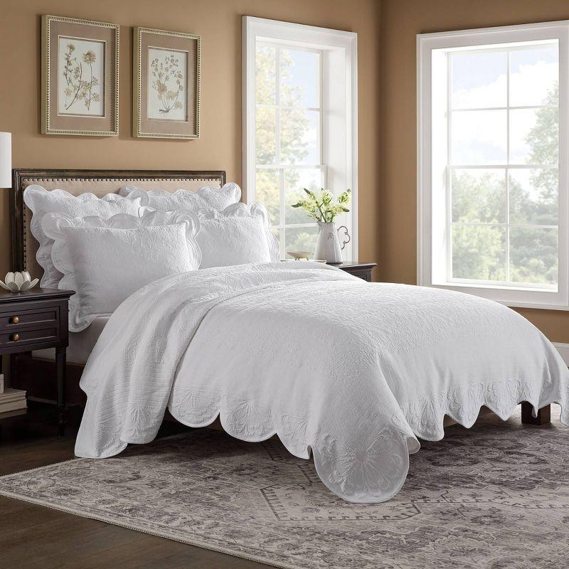 Historic Charleston Historic Charleston Charleston Estate Bedspread, Floral Bedding