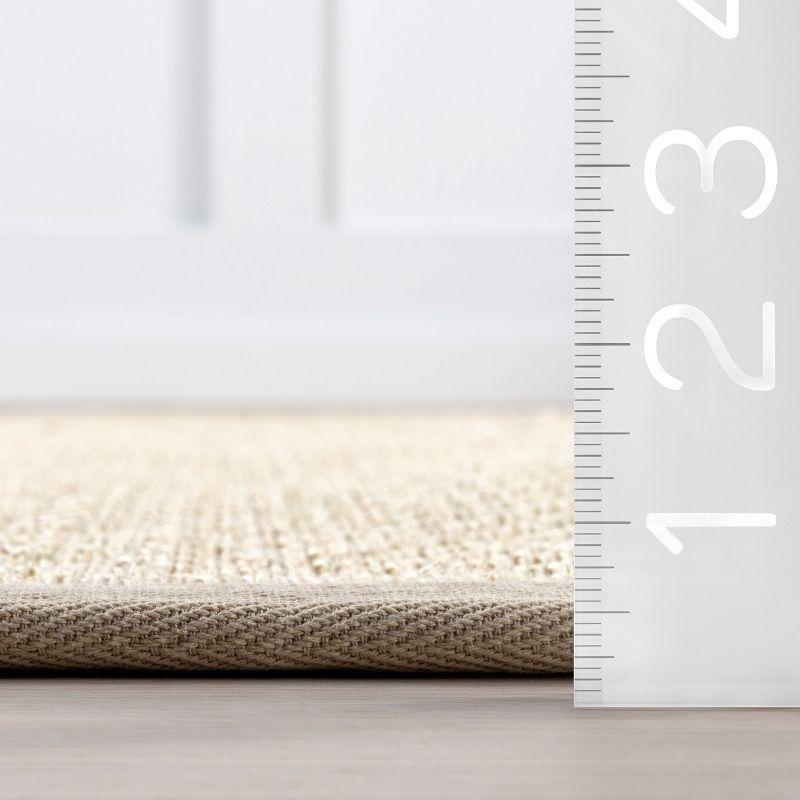 Proper Sisal and Wool Tan Area Rug