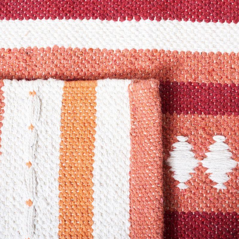 Montauk MTK451 Hand Woven Area Rug - Orange/Ivory - 6'x6' - Safavieh.