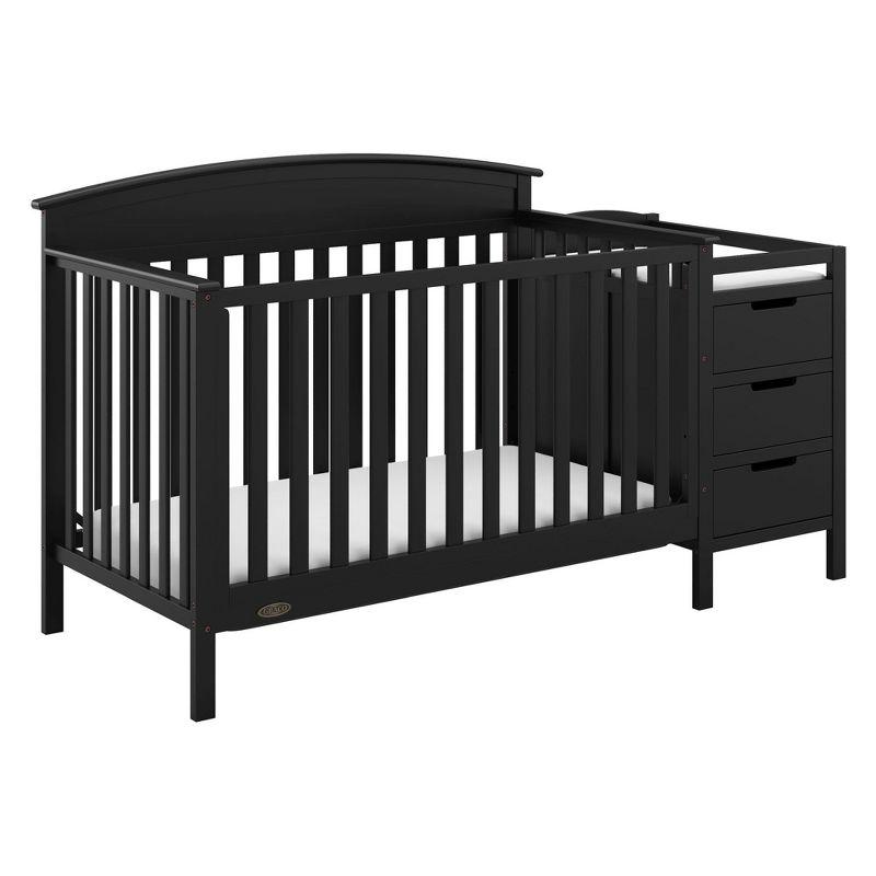 Black Pine 4-in-1 Convertible Crib and Changer