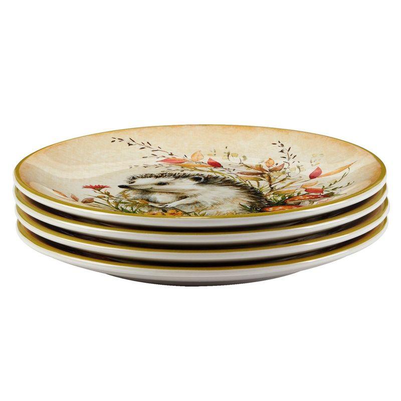 Woodland Critters Set of 4 Dessert Plates