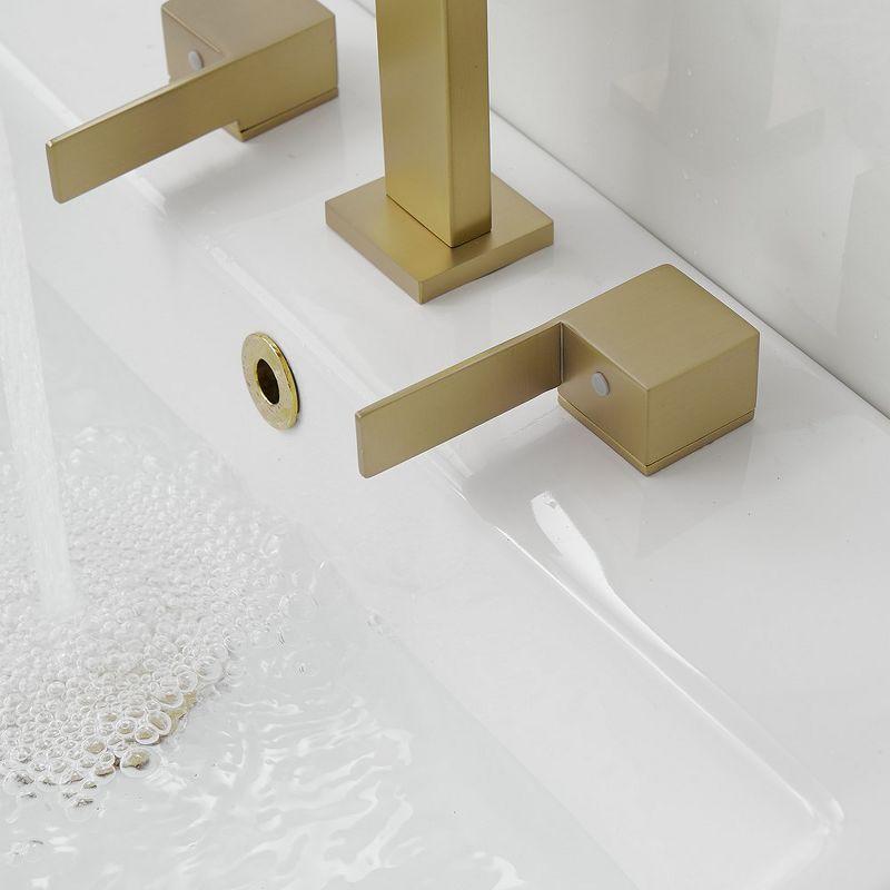 Widespread Single-handle Bathroom Faucet with Drain Assembly