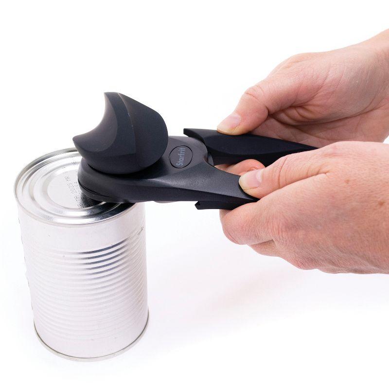 Starfrit MightiCan Left-and-Right Handed Soft Grip Can Opener in Black