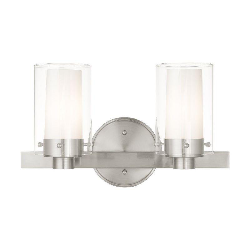 Livex Lighting Manhattan 2 - Light Vanity in  Brushed Nickel